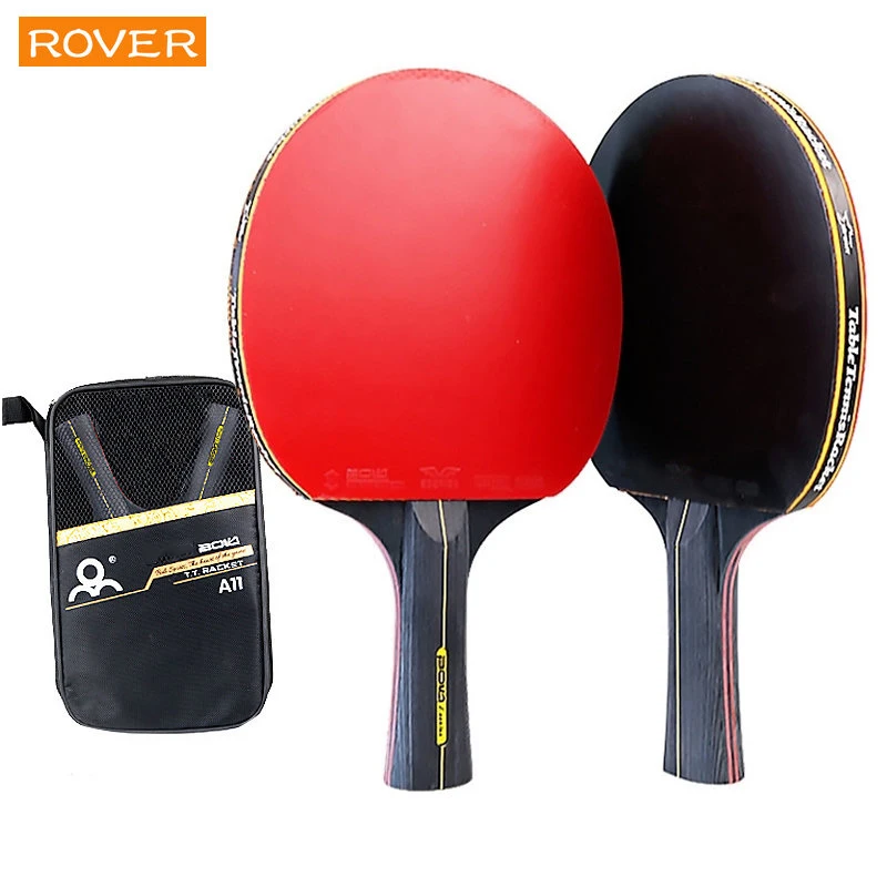 Table Tennis How To Play - 5/6 Stern Tischtennisschläger, 2 Stück, professionelles