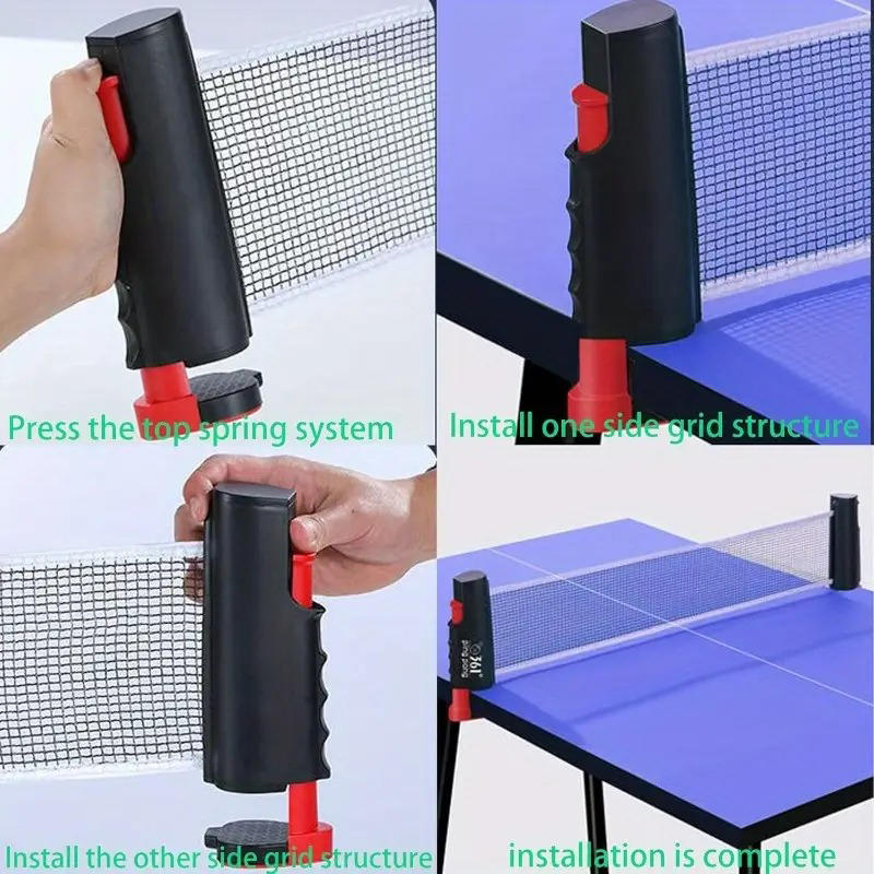 Table Tennis How To Play - 2025 heißes Tischtennisnetz überall einziehbares Rack