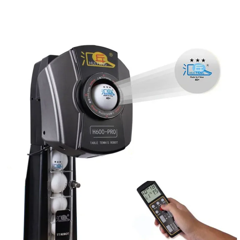 Robot Ball Machine - HUIPANG H 600-PRO automatische 2,4-G-Funkfernbedienung Tischtennisballmaschine