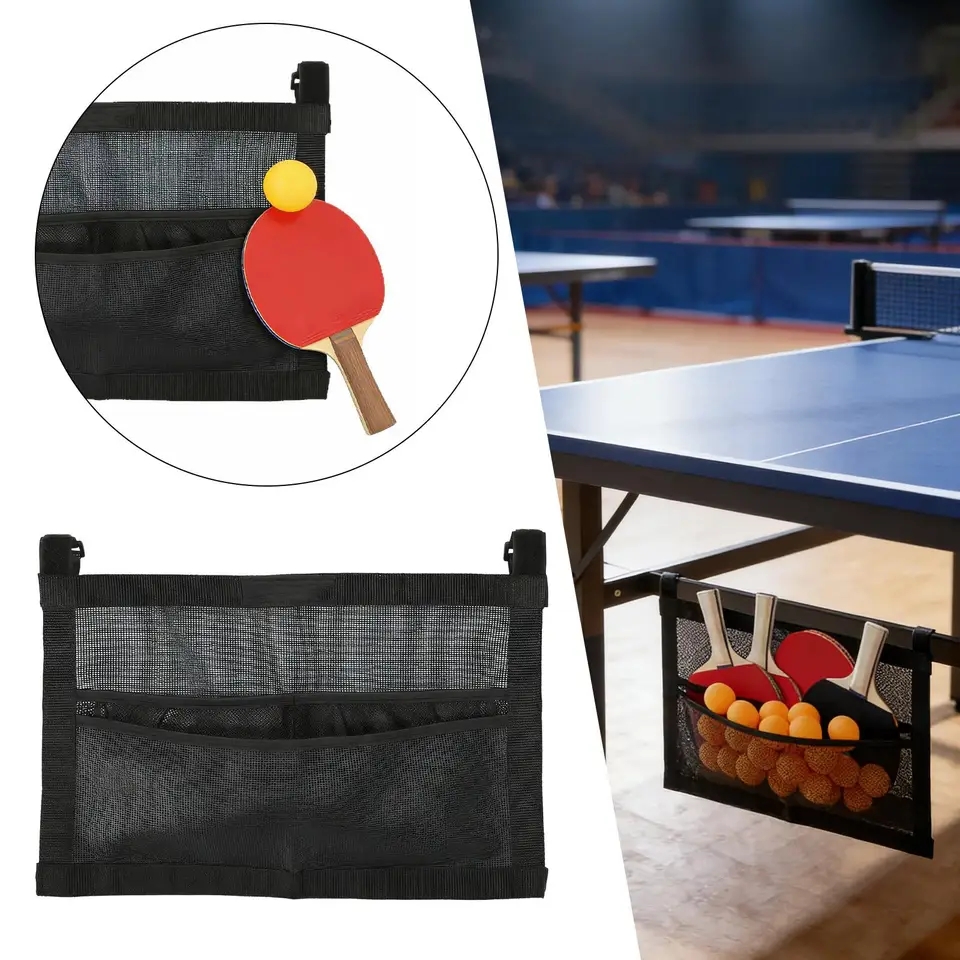 Table Tennis How To Play - Neuer Netz-Tischtennisballhalter mit großem Fassungsvermögen, Organizer