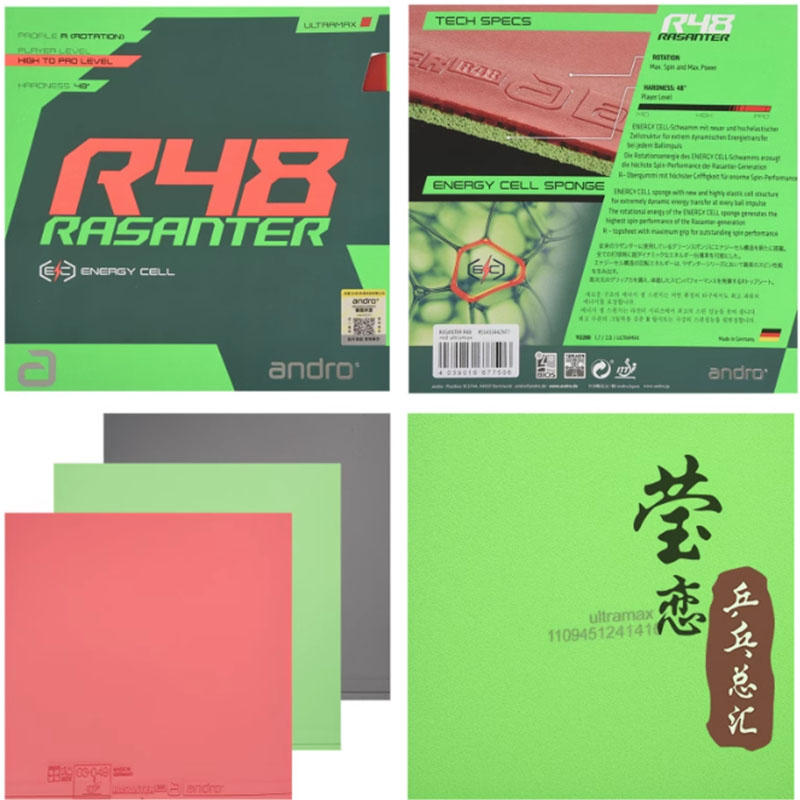 Andro Rasanter R45 47 50 C45 4 – Table Tennis Rubber Bewertung und Preis