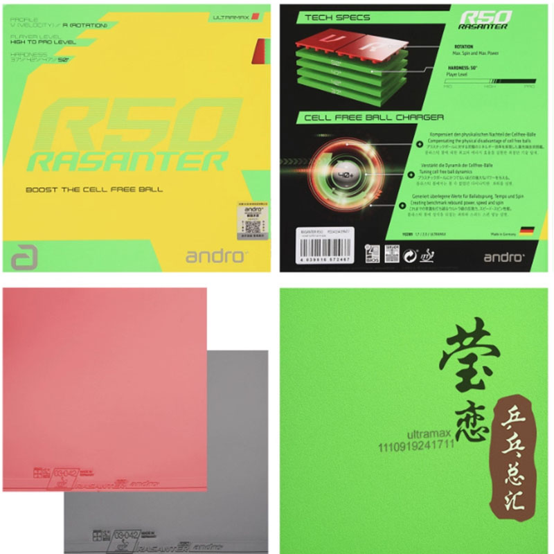 Andro Rasanter R45 47 50 C45 4 – Table Tennis Rubber Bewertung und Preis