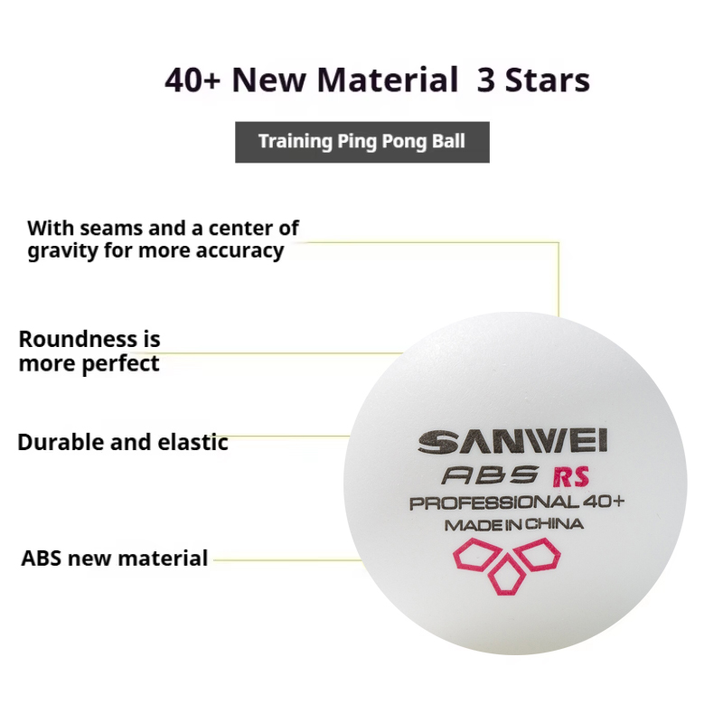 SANWEI RS40+ 3-Sterne-Tischten – Table Tennis How To Play Bewertung und Preis