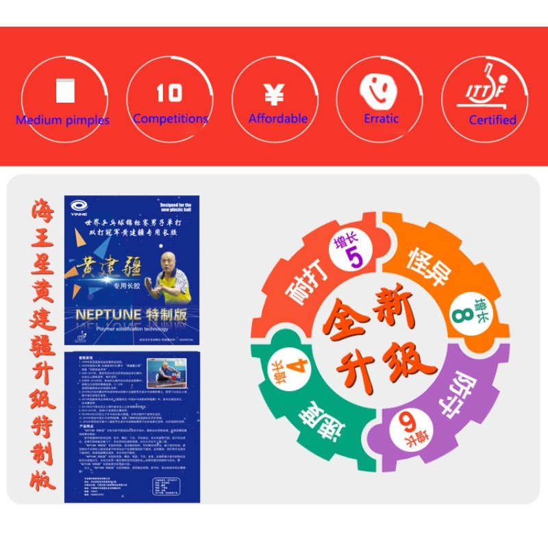 YINHE Neptune Spezial-Tischten – Table Tennis Rubber Bewertung und Preis